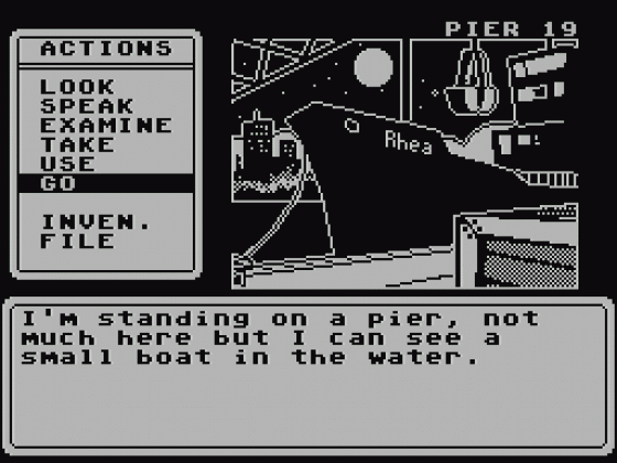 Sam Mallard: The Case Of The Missing Swan Screenshot 18 (Spectrum 48K)