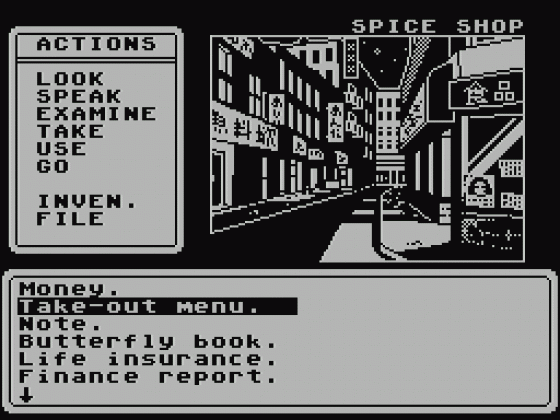 Sam Mallard: The Case Of The Missing Swan Screenshot 21 (Spectrum 48K)