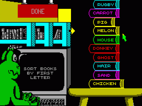 Fun School 4: For 5-7 Year Olds Screenshot 1 (Spectrum 48K)