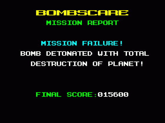 Bombscare Screenshot 10 (Spectrum 48K/Plus)