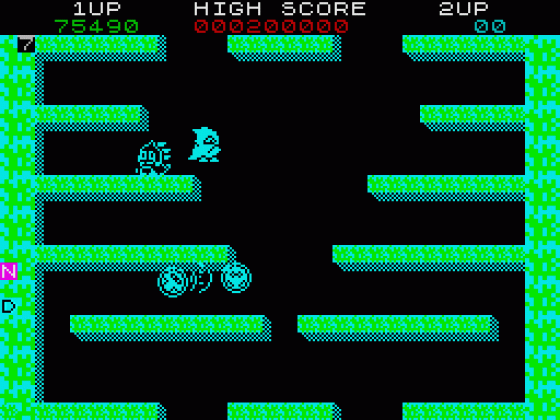 Bubble Bobble Screenshot 7 (Spectrum 48K)