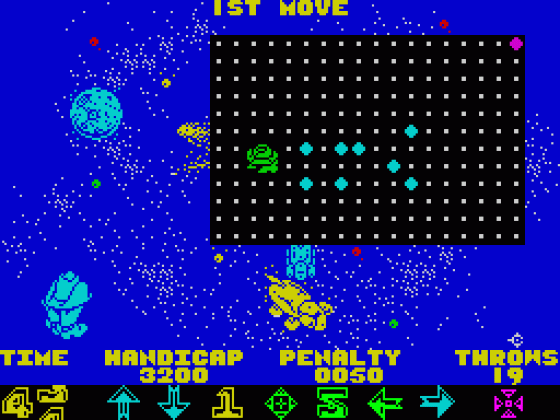Spaced Out Screenshot 1 (Spectrum 48K)