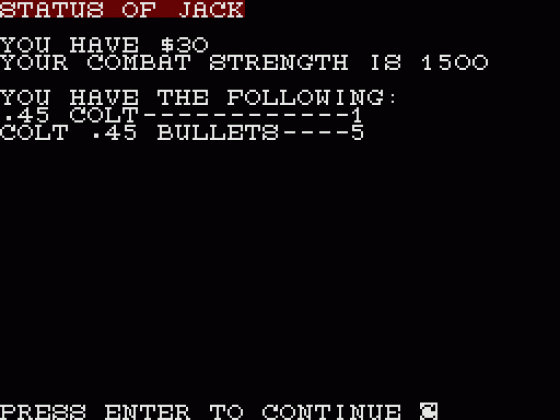 The Wild Bunch Screenshot 12 (Spectrum 48K)