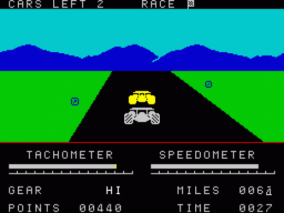 Road Racer Screenshot 5 (Spectrum 48K)