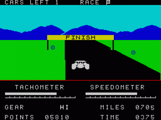 Road Racer Screenshot 13 (Spectrum 48K)