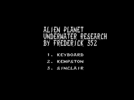 Alien Planet Underwater Research