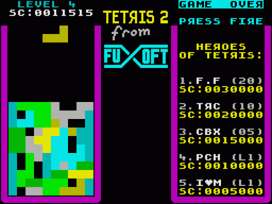 Tetris 2 Screenshot 19 (Spectrum 48K/128K)