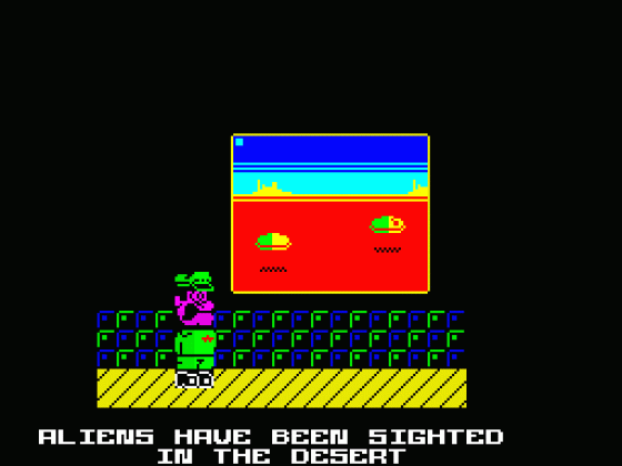 Battle Tank 3D And Some Crazy Aliens Screenshot 7 (Spectrum 48K/128K)