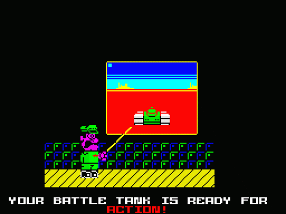 Battle Tank 3D And Some Crazy Aliens Screenshot 8 (Spectrum 48K/128K)