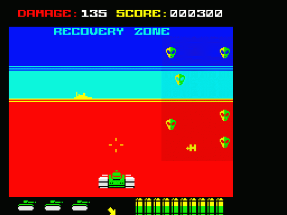 Battle Tank 3D And Some Crazy Aliens Screenshot 11 (Spectrum 48K/128K)