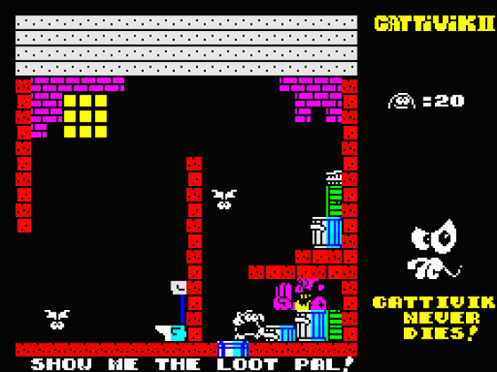 Cattivik Never Dies Screenshot 11 (Spectrum 48K/128K/+2/+3)