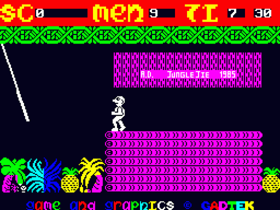 Jungle Jie Screenshot 1 (Spectrum 48K)