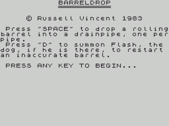 Barreldrop Screenshot 10 (Spectrum 48K)