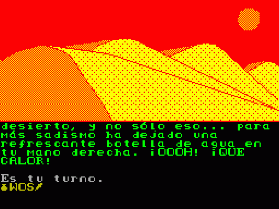 El Desierto De Katar Screenshot 1 (Spectrum 48K/128K)