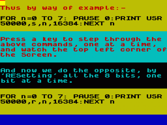 Bits Screenshot 1 (Spectrum 48K)