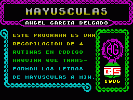 Mayusculas