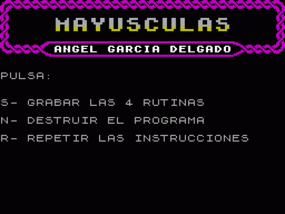 Mayusculas