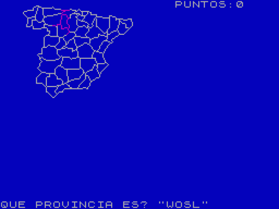 Provincias de Espana Peninsular Screenshot