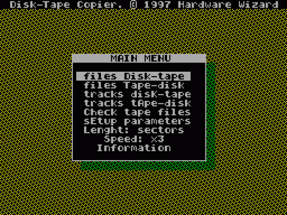Disk-Tape Copier Screenshot