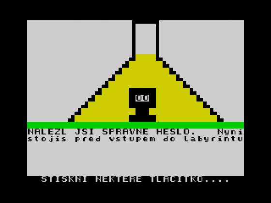 Tajemný Hrad V Karpatech Screenshot 1 (Spectrum 48K)