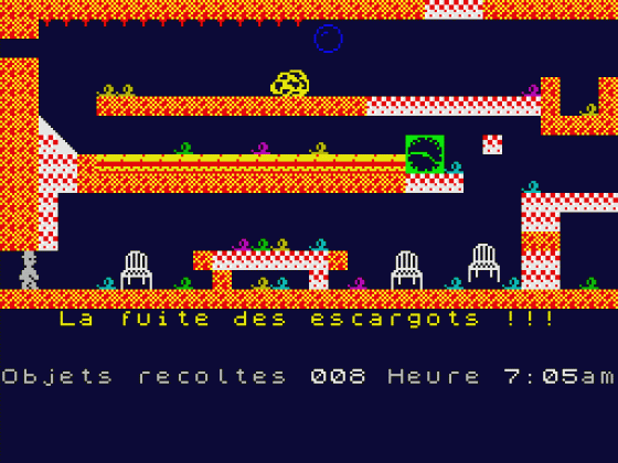 Escape Of The Snails Screenshot 5 (Spectrum 48K)