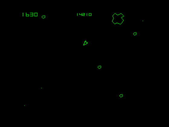 Asteroids RX Screenshot 1 (Spectrum 48K/128K/+2/+3)
