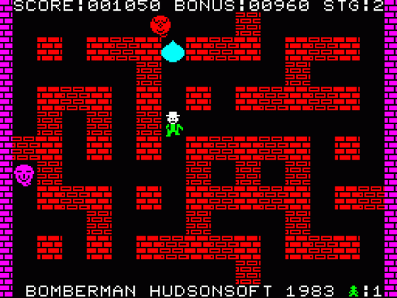 Bomberman Screenshot 1 (Spectrum 48K)