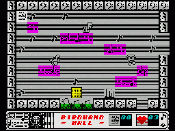 Birdy Cantabile Screenshot 12 (Spectrum 48K/128K/+2/+3)