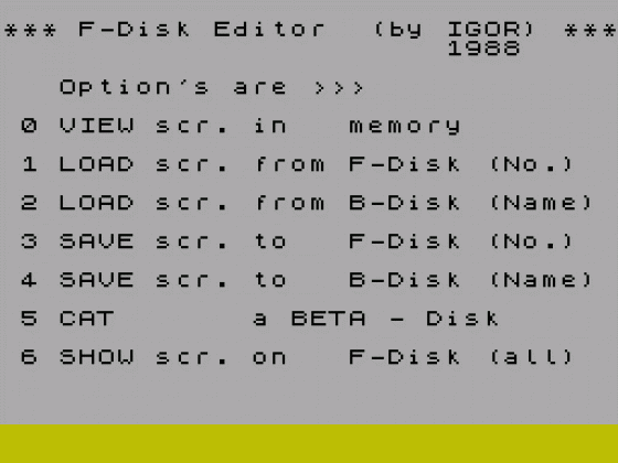 F-Disk Editor Screenshot
