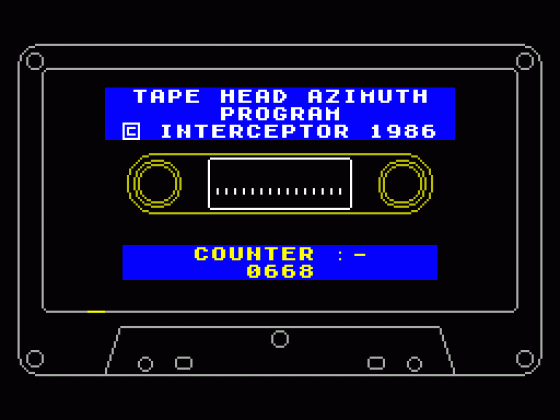 Azimuth Head Alignment Tape