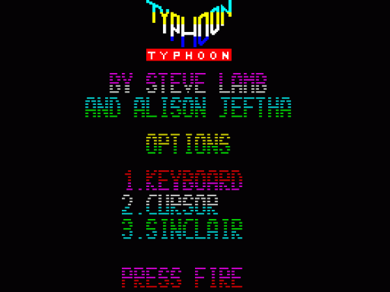 Typhoon Screenshot 23 (Spectrum 48K)