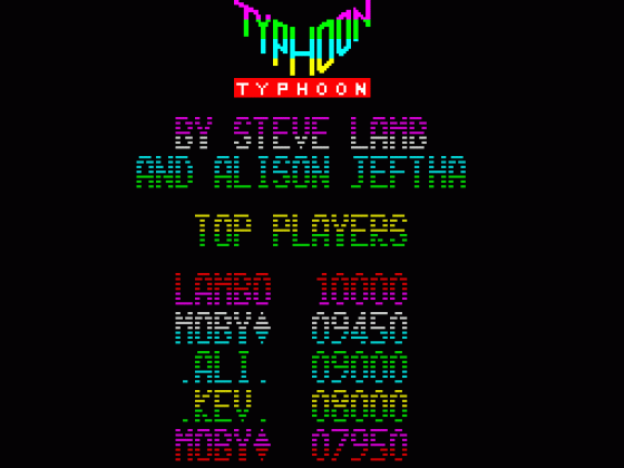 Typhoon Screenshot 24 (Spectrum 48K)