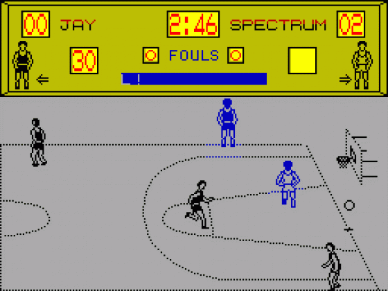 World Series Basketball Screenshot 1 (Spectrum 48K)