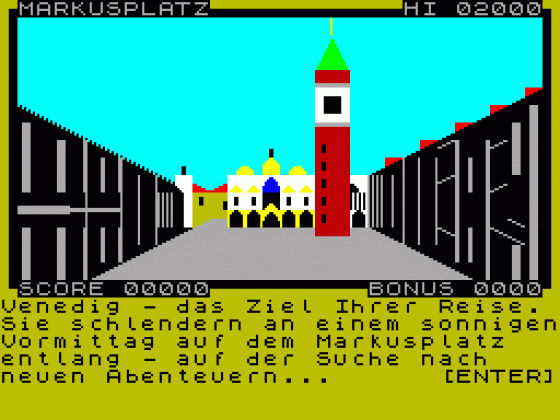 Venedig Screenshot 1 (Spectrum 48K/128K)