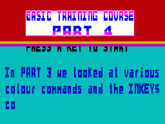 Basic Training Course Part 4 Screenshot