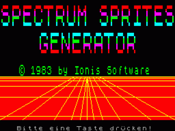 Spectrum Sprites Generator