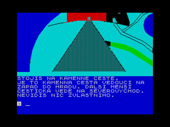 Poklad Tajemného Hradu Screenshot 1 (Spectrum 48K)