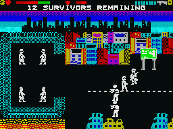 Zxombies: Dead Flesh Screenshot 23 (Spectrum 48K/128K/+2/+3)