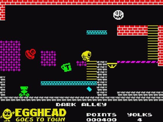 Egghead Goes To Town Screenshot 14 (Spectrum 48K/128K/+2/+3)