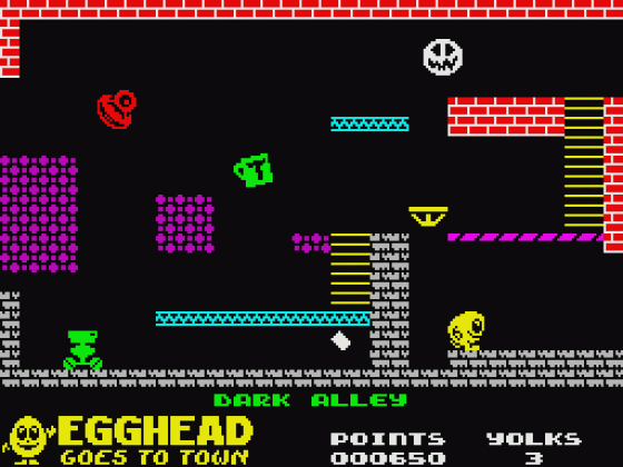 Egghead Goes To Town Screenshot 18 (Spectrum 48K/128K/+2/+3)