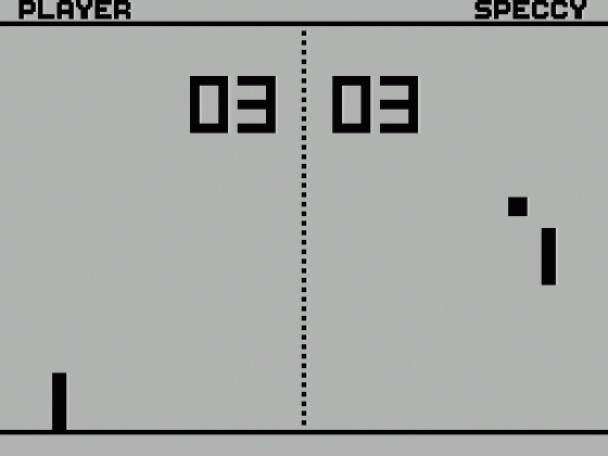 Speccy Pong Screenshot 6 (Spectrum 48K/128K/+2/+3)