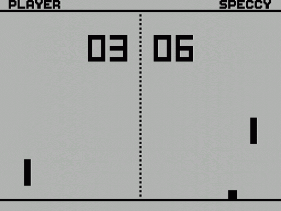 Speccy Pong Screenshot 7 (Spectrum 48K/128K/+2/+3)