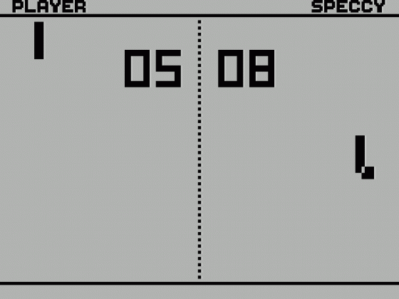 Speccy Pong Screenshot 8 (Spectrum 48K/128K/+2/+3)