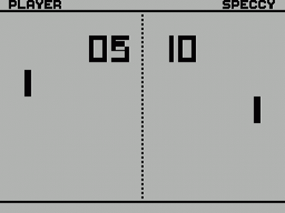 Speccy Pong Screenshot 9 (Spectrum 48K/128K/+2/+3)