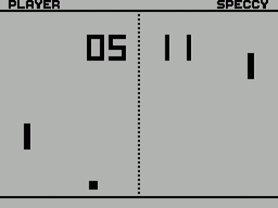 Speccy Pong Screenshot 10 (Spectrum 48K/128K/+2/+3)