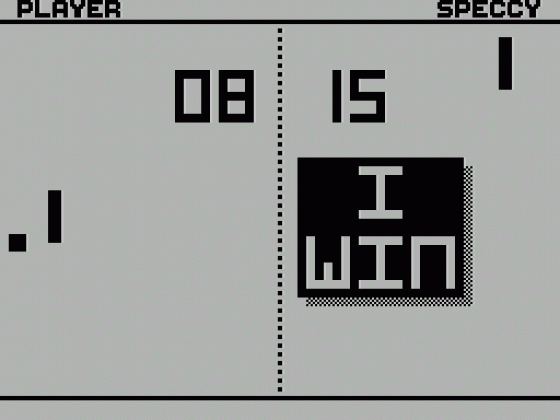 Speccy Pong Screenshot 12 (Spectrum 48K/128K/+2/+3)