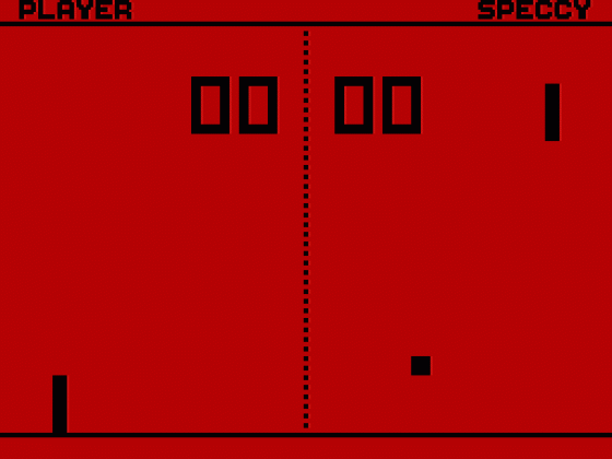 Speccy Pong Screenshot 15 (Spectrum 48K/128K/+2/+3)