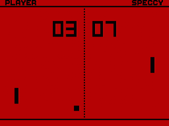 Speccy Pong Screenshot 19 (Spectrum 48K/128K/+2/+3)