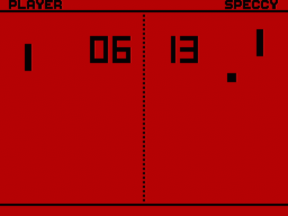 Speccy Pong Screenshot 22 (Spectrum 48K/128K/+2/+3)