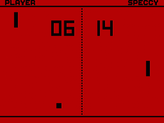 Speccy Pong Screenshot 23 (Spectrum 48K/128K/+2/+3)